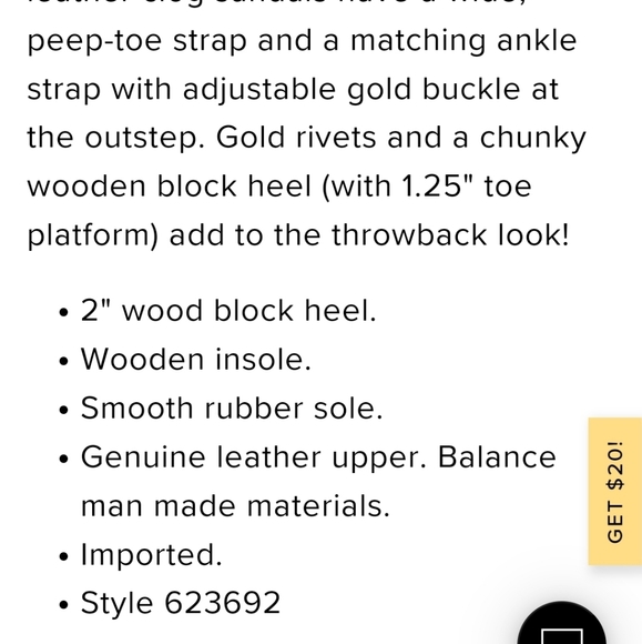 Lulu's Cognac Leather Open-Toe Clog Sandals - Picture 4 of 7